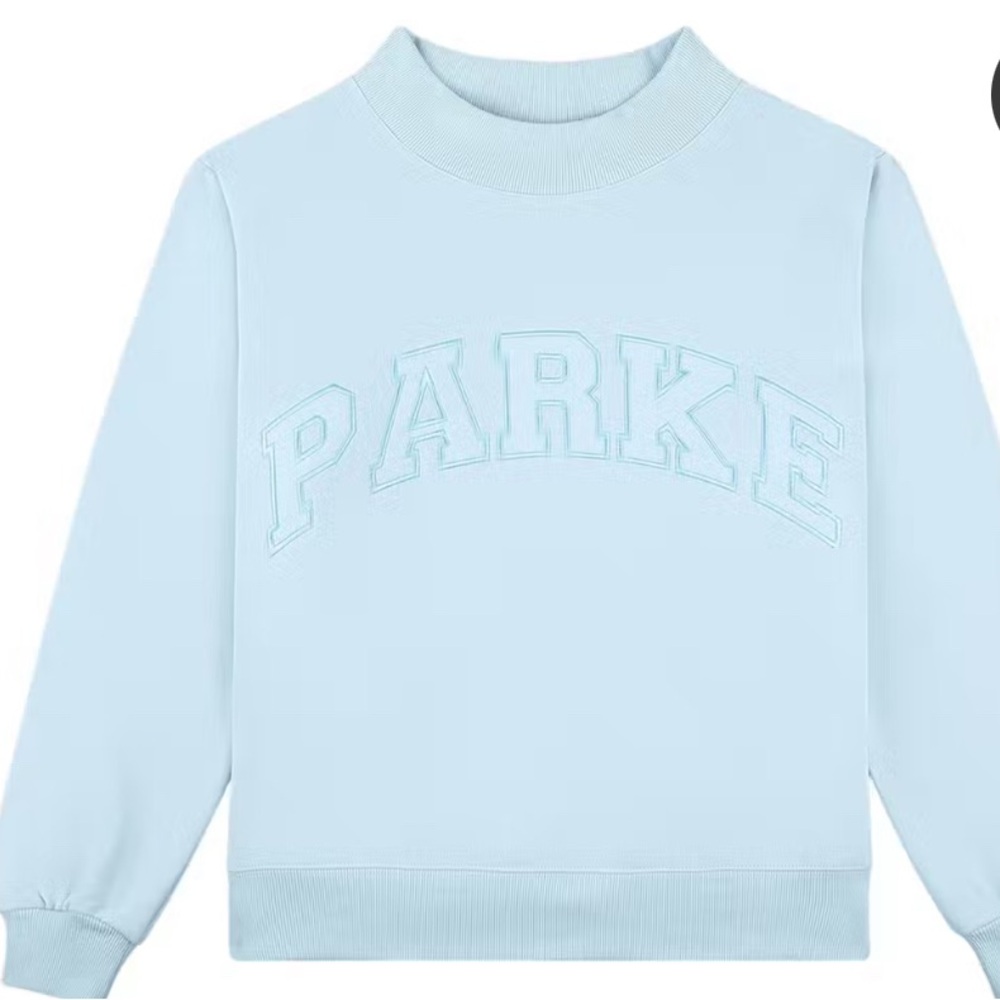 NEW PARKE MONOCHROME VARSITY MOCKNECK (ICE BLUE) 🧊💙